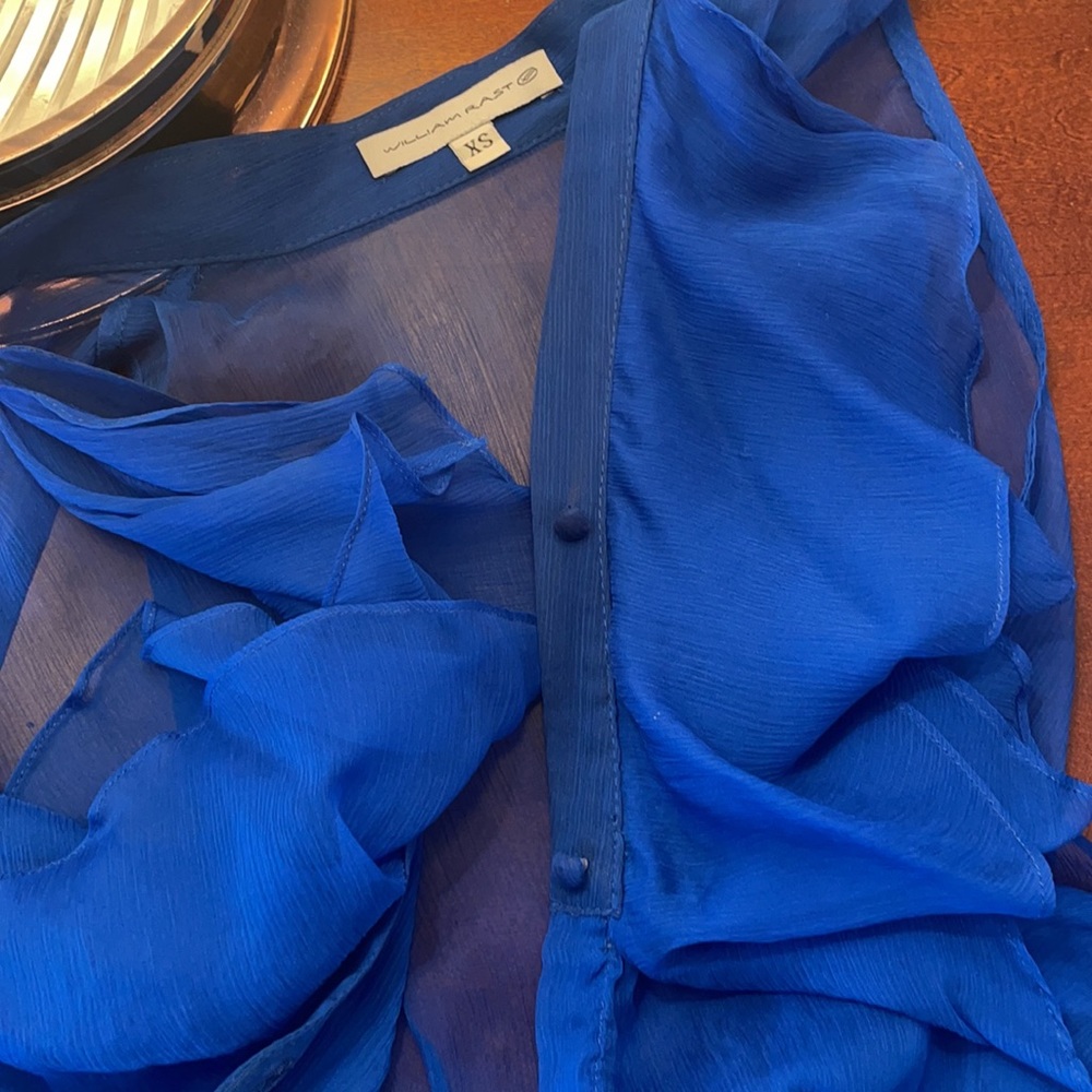 William Rast Ruffle Blouse - Picture 8 of 9